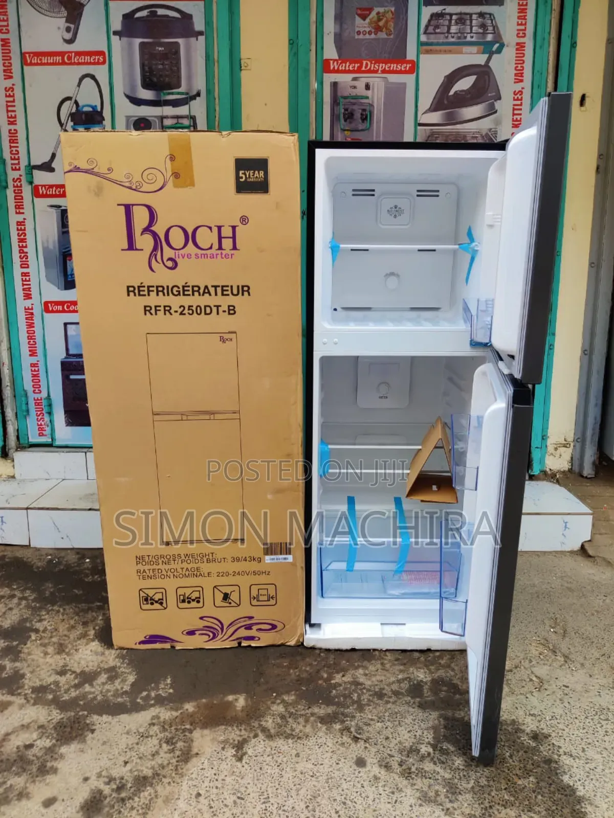 Roch 197l No Frost Fridge/ Refrigerator