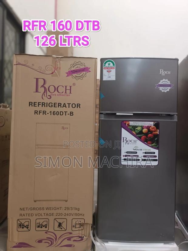 Roch 126l Double Door Fridge - main view