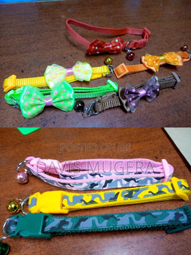 Adjustable Pet Collars for Cats, Small Dogs Bow Tie Bell - main view