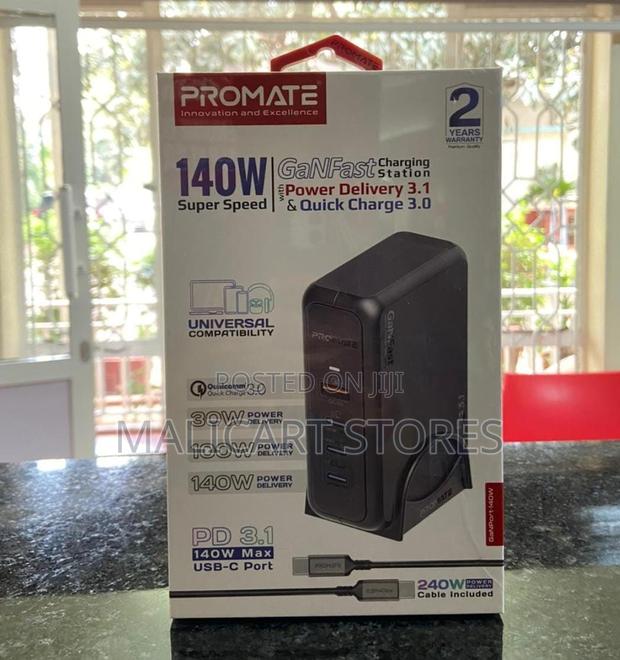 Promate 140w Super-Speed Ganfast Charging Station
