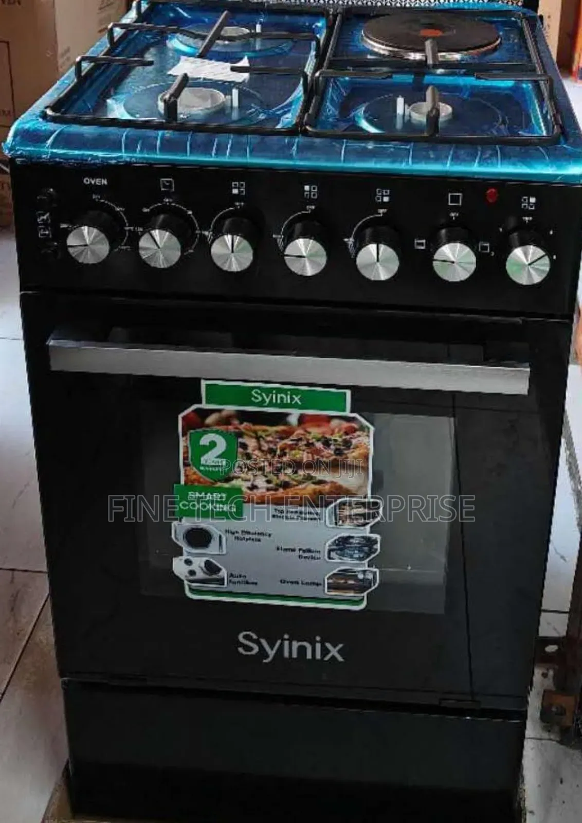 Syinix 50 by 50 Standing Cooker With Electric Oven