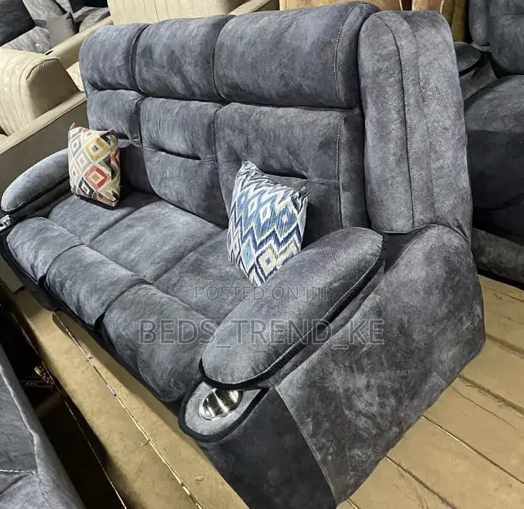 Extra Comfy 5 Seater Semi Recliner Sofa Set 3,2