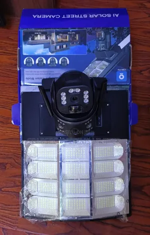 V380 Pro Dual Lens Ai Solar Camera + Lighting 2 in 1 4g