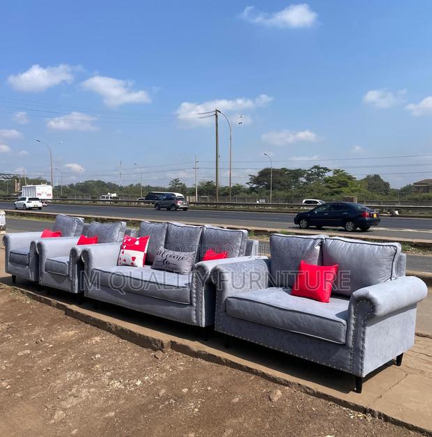 Charcoal Gray Modern Sofa Sets - main view