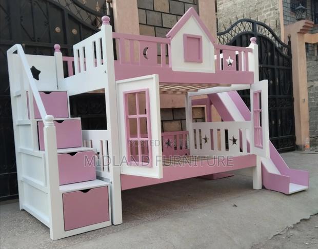 Children Double Decker ,/ Bunk Beds With Slide in Kenya - main view