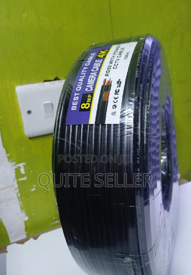 100m CCTV Rg-59 Universal Camera Cable With Power - main view