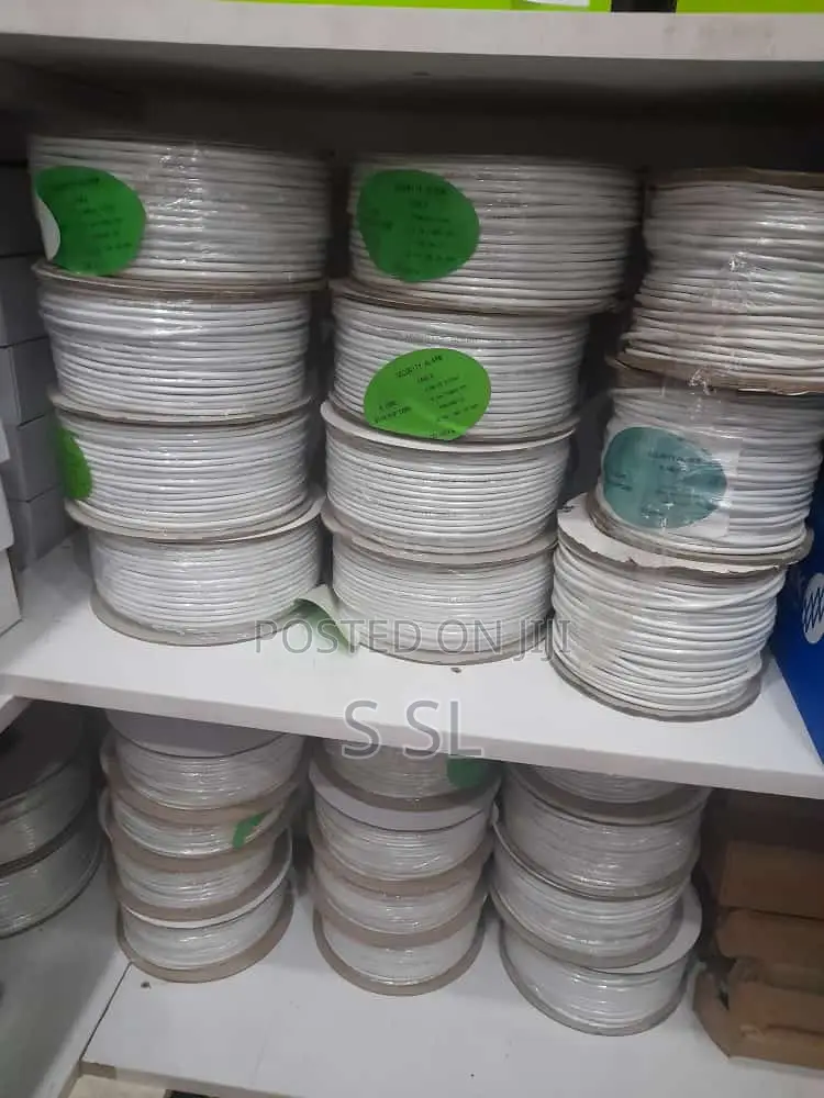 Security Alarm Cable 8-Core 100m White