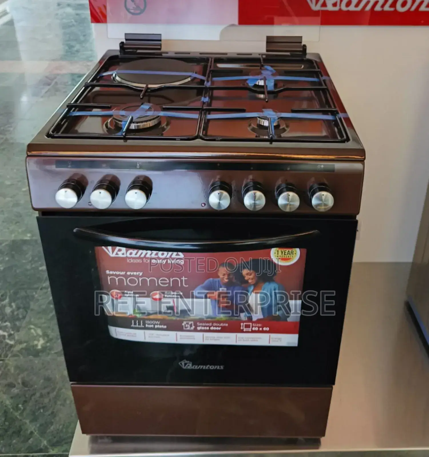 New Model Ramtons Standing Cooker 60*60 3g+1e