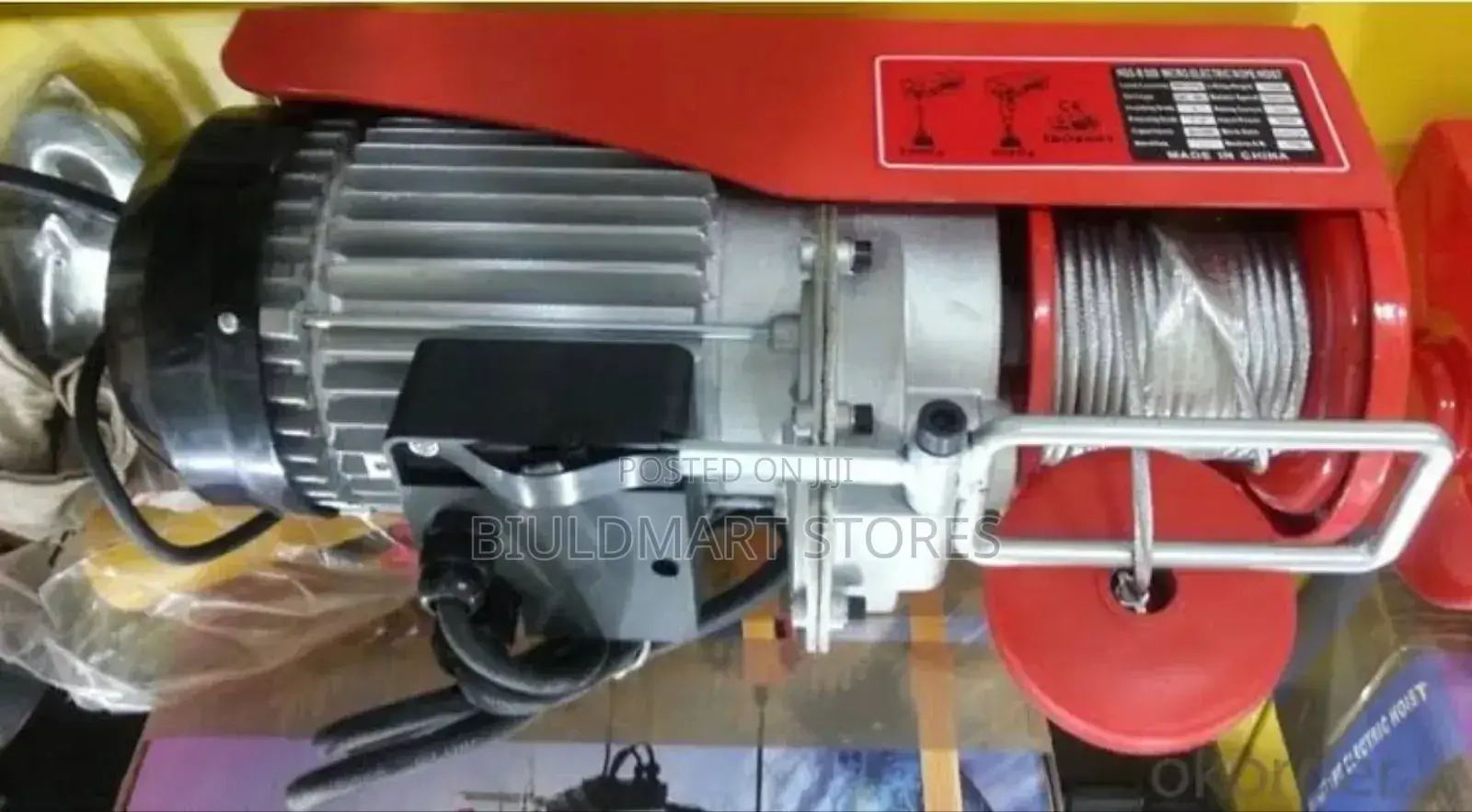 High Torque Electric Winch With Rugged Steel Wire Rope