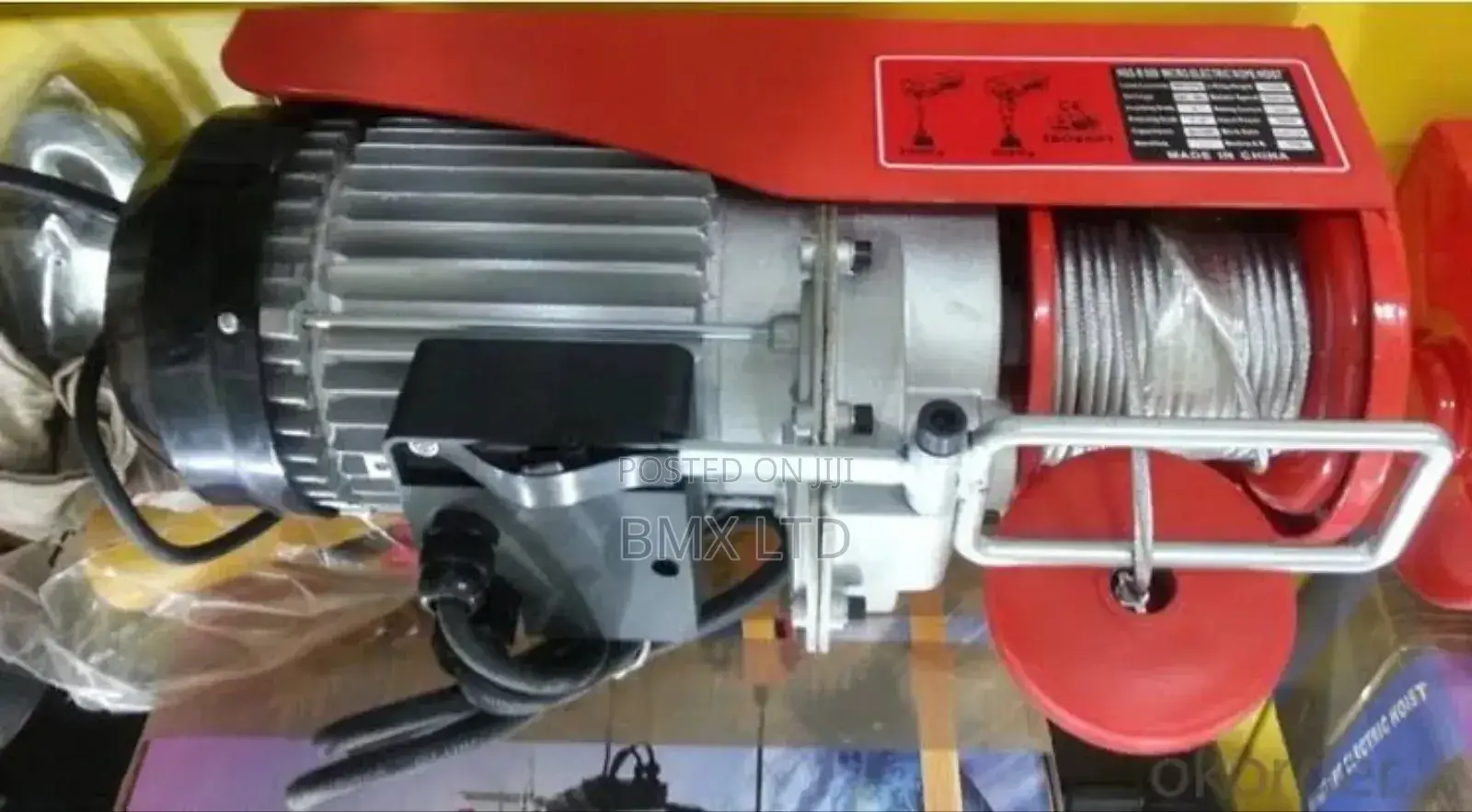 High Torque Electric Winch With Rugged Steel Wire Rope