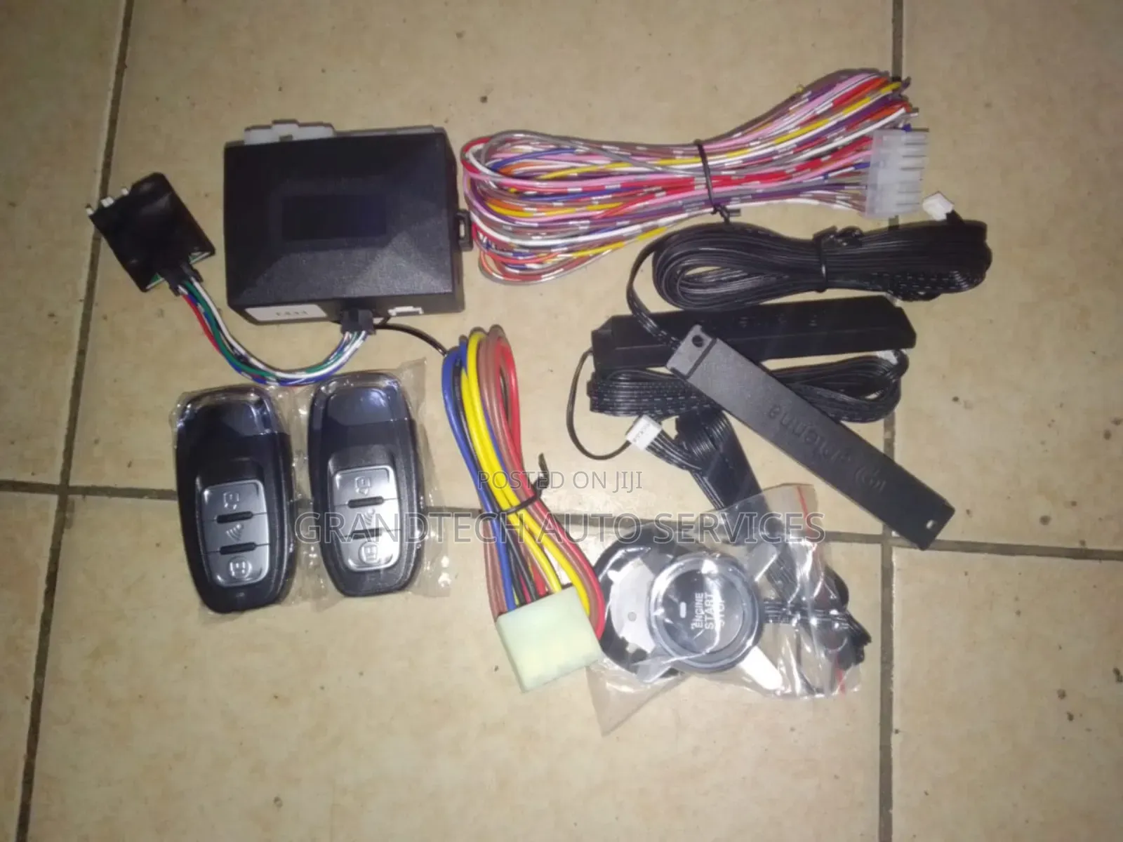 Push To Start Car Alarm System
