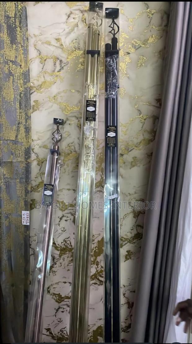 2m,3m Curtain Rods Available Both Single and Double Rod
