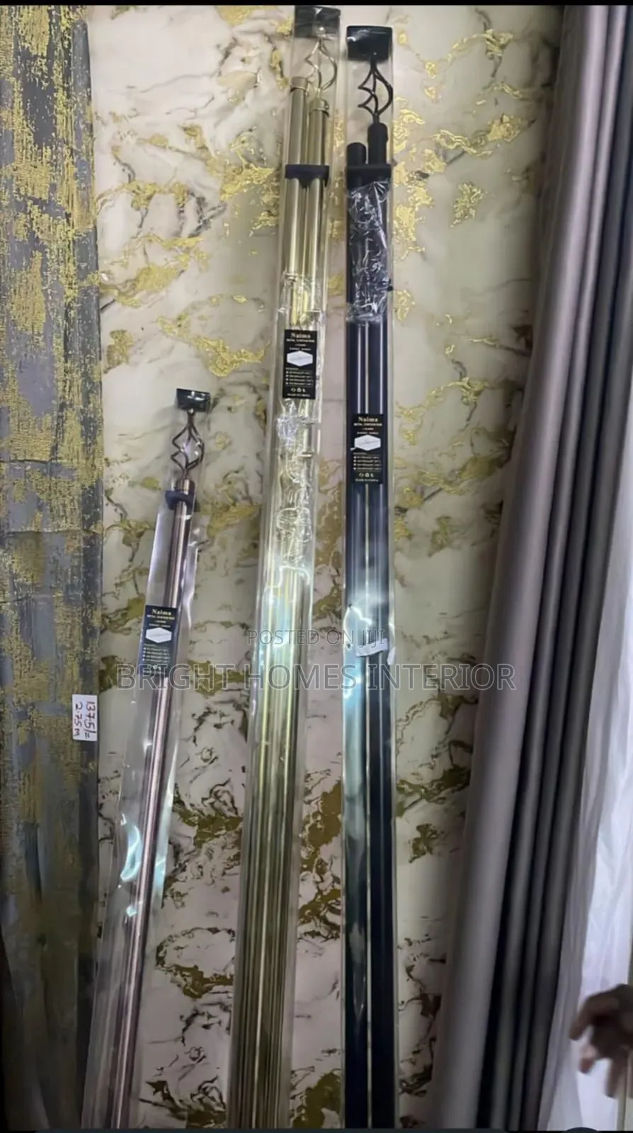 2m,3m Curtain Rods Available Both Single and Double Rod