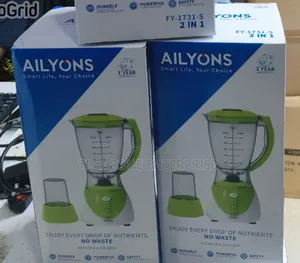Ailyons Fy1731 2-in-1 Blender
 Stainless Steel Blades 