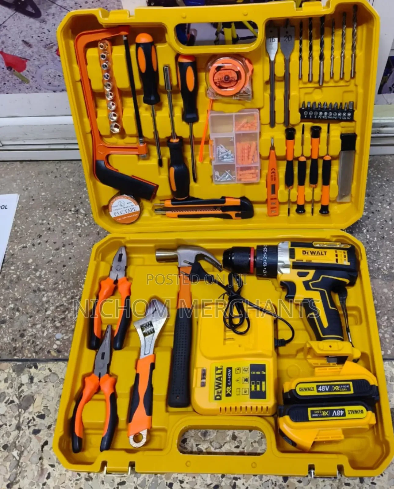 48v Dewalt Drillset/Dewalt Toolkit With Metallic Chuck