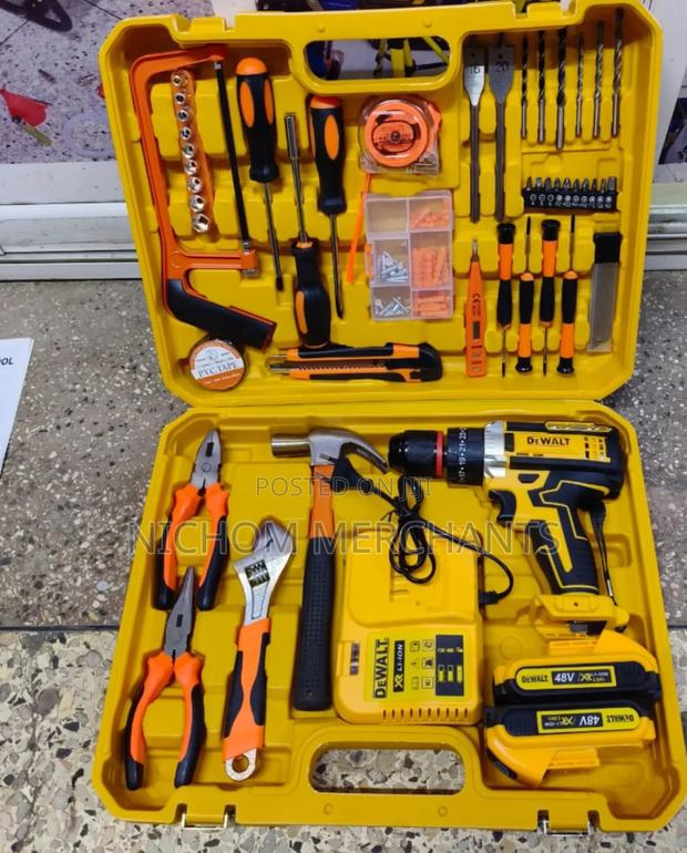 48v Dewalt Drillset/Dewalt Toolkit With Metallic Chuck