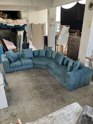 Dope 7 Seater L Sofa Set With Pillows