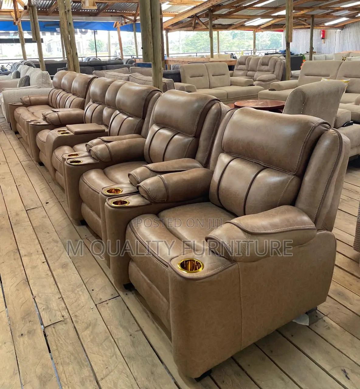 Multi Position Semi Recliner Sofa