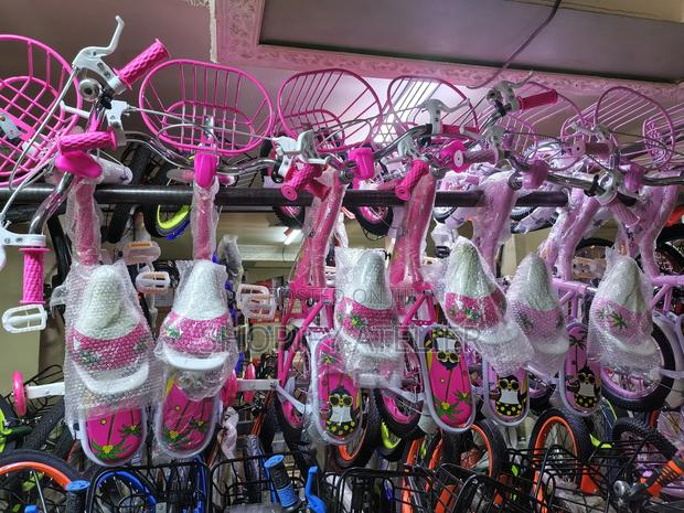 Girl Bike Size 16 Pink With Basket and Back Seat