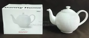 1000ml Ceramic White Teapot