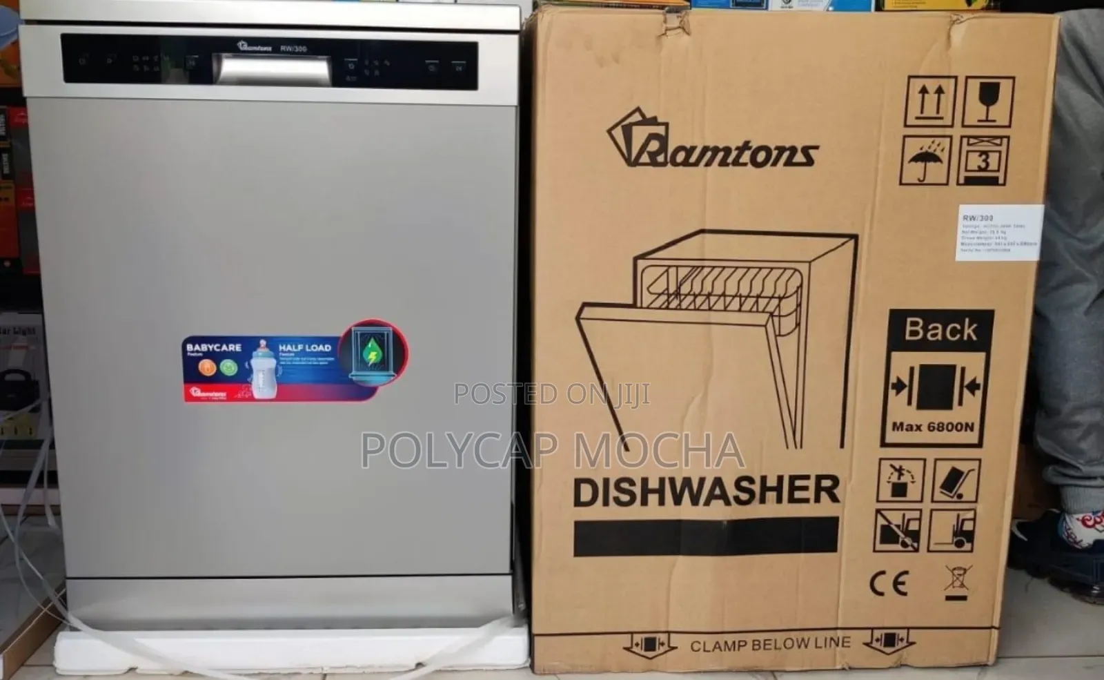 Ramtons Rw/300 Ramtons Dishwasher 12 Settings, Mar Silver
