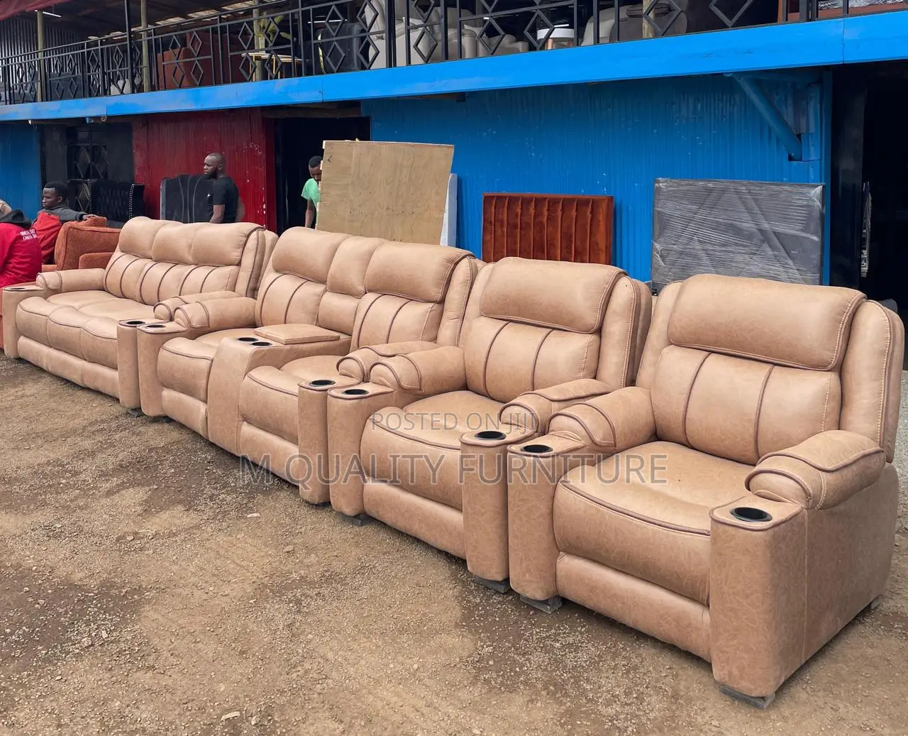Patterned Accent Semi Recliners