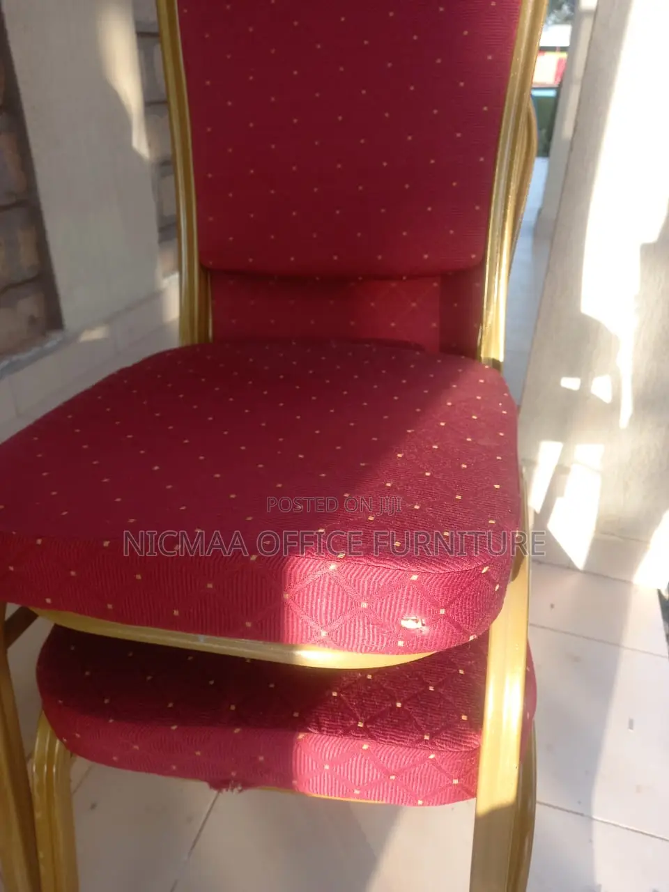 Stackable Conference Red Seat