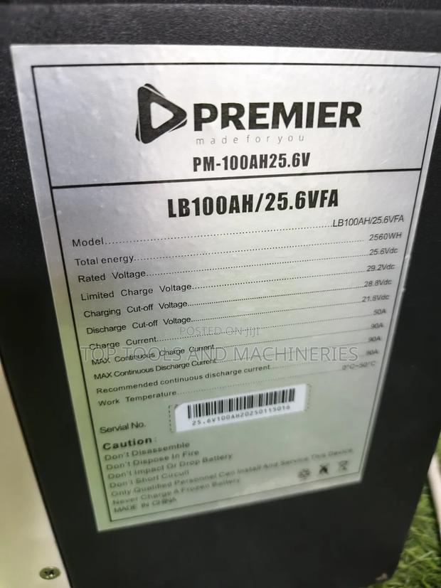 25.6v 100ah 2.5kwh Premier Lithium Battery - thumbnail 2