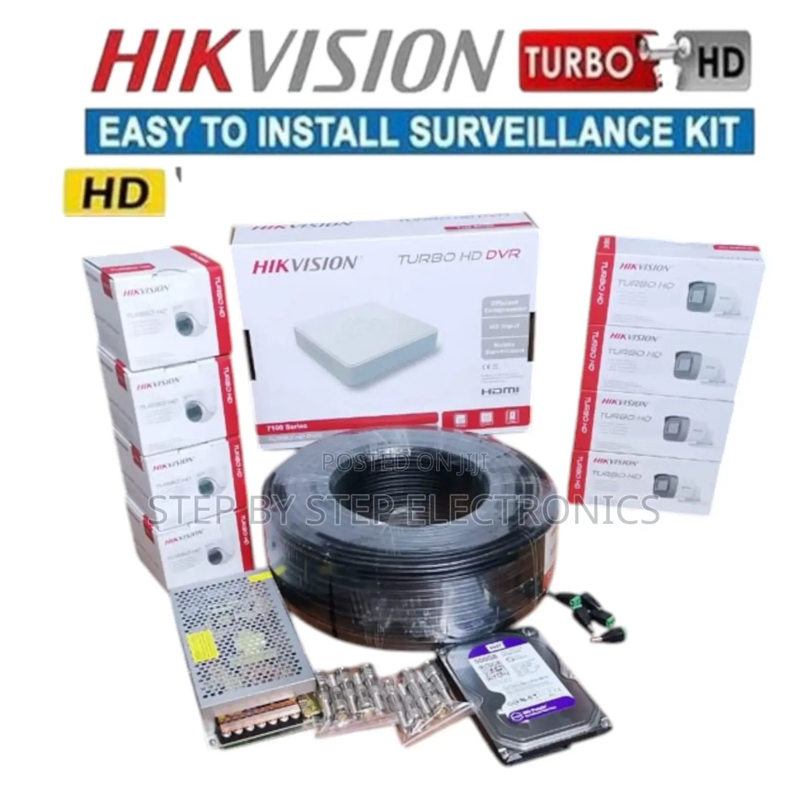 Ip66 Waterproof 8 Hikvision 1080p Full Hd CCTV Cameras Complete Kit
