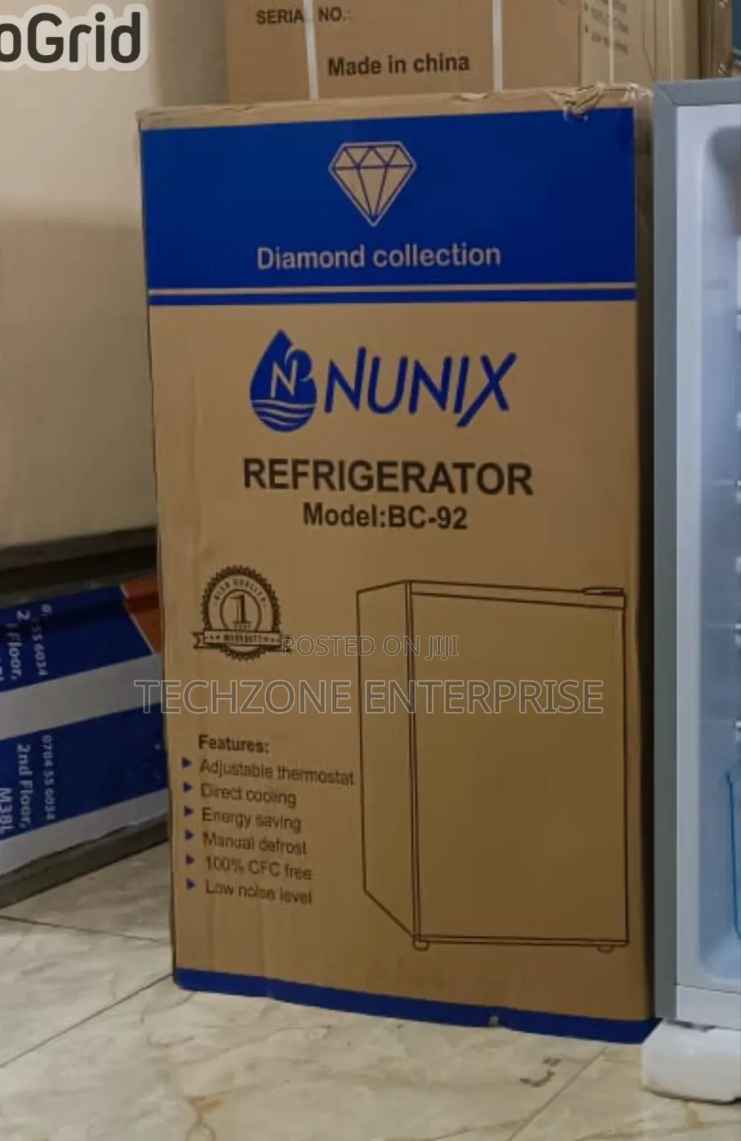 Nunix Bc-92 90l Single Door Fridge - 90 Litres, Silver