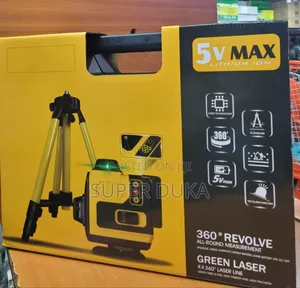 Dewalt 16 Line 5v Max Lithium Ion Green Laser Level With a Tripod