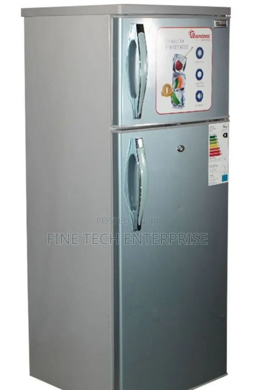 Ramtons Rf/130- 213l 2 Door Direct Cool Fridge+ Dispenser (1yr Wrty)
