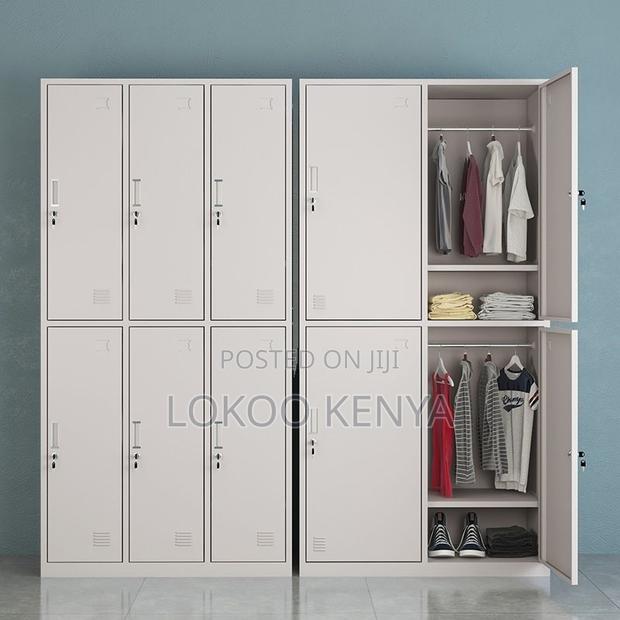 Office Cabinet : Six-Locker Security Storage Cabinet