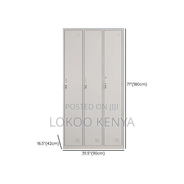 Office Cabinet : Six-Locker Security Storage Cabinet - thumbnail 2