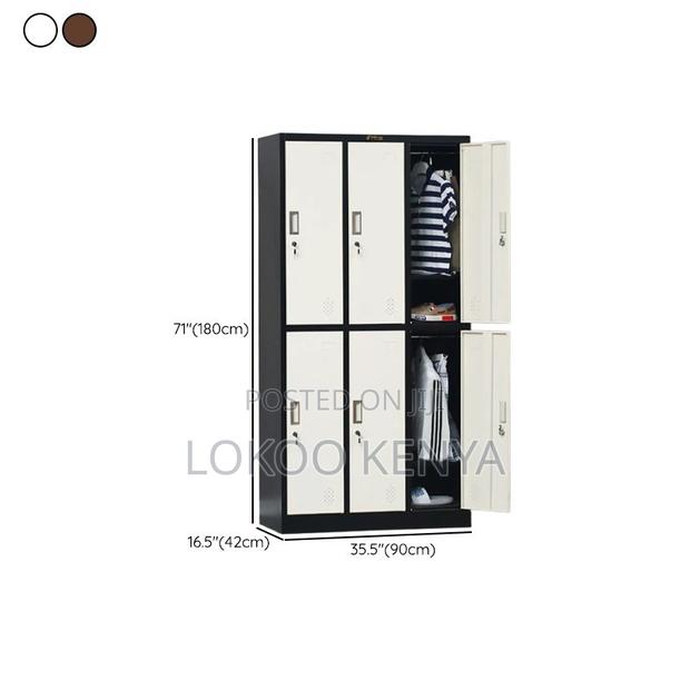 Office Cabinet : Six-Locker Security Storage Cabinet - thumbnail 5
