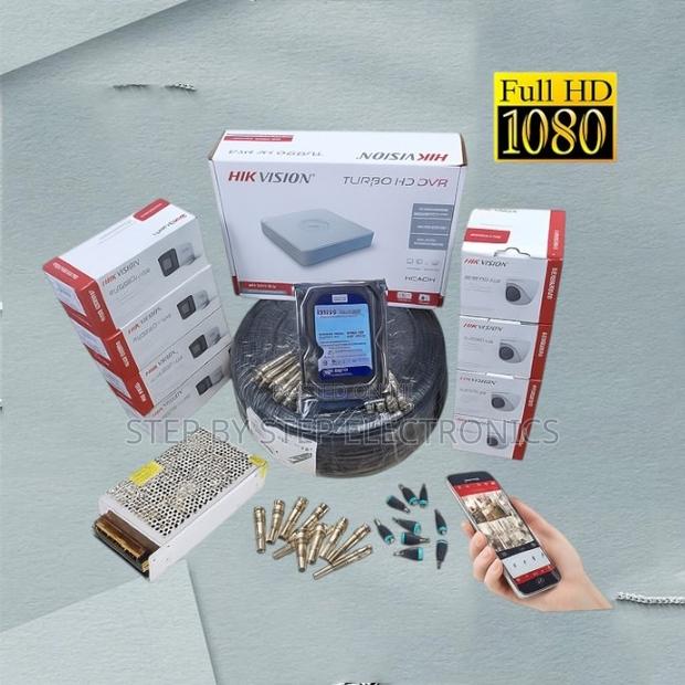 High Functionality 8 Hikvision 1080p Full Hd CCTV Cameras Complete Kit - main view