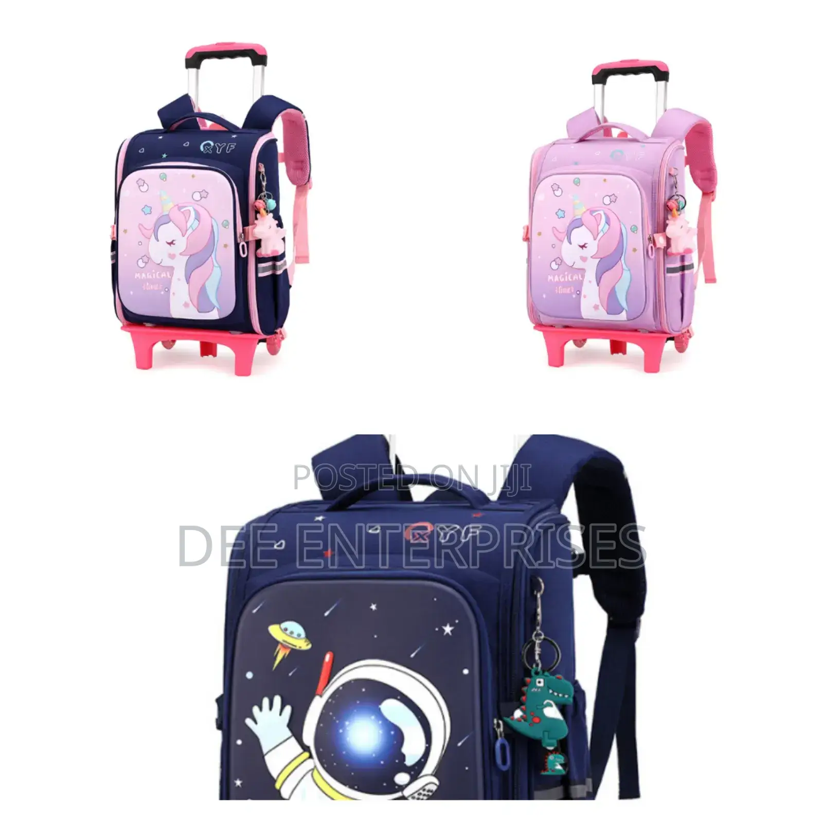 Rolling Trolley Kids School Bag