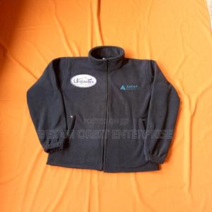 Unisex Custom Dark Blue Fleece Jackets