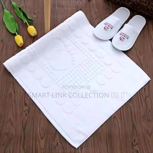 Cotton Floor Bathroom Mat White - thumbnail 2