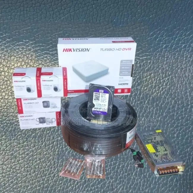 Crystal-Clear 4 Hikvision 1080p Full Hd CCTV Cameras Complete Kit