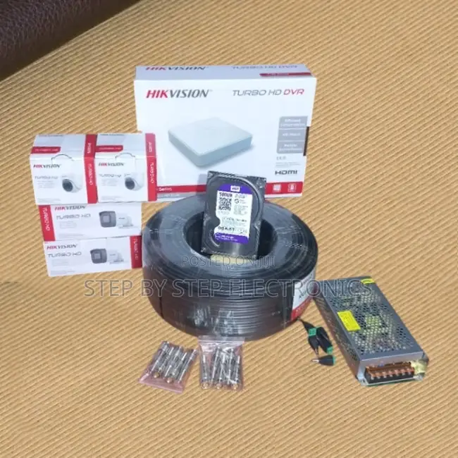 Stunning Image 4 Hikvision 1080p Full Hd CCTV Cameras Complete Kit