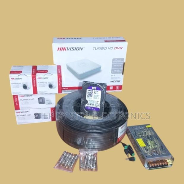 4 Hikvision 1080p Full Hd CCTV Cameras Complete Kit With 50m Cable
