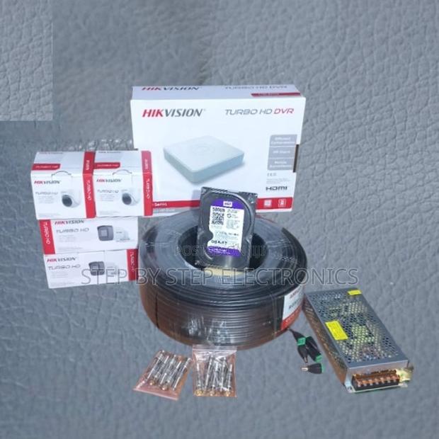 4 Hikvision 1080p Full Hd CCTV Cameras Complete Kit With 500gb HDD