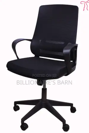 Office; Ergonomic Mid-Back Office Chair With Wheels Lumbar Support