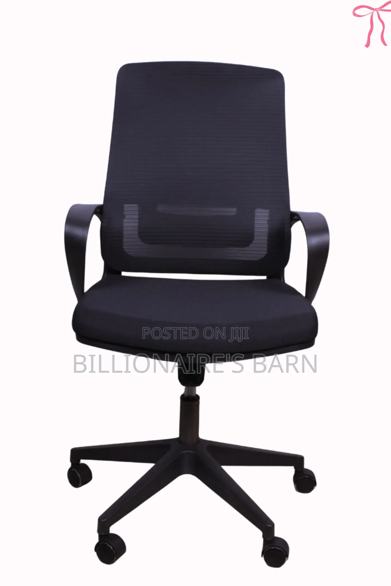 Office; Ergonomic Mid-Back Office Chair With Wheels Lumbar Support