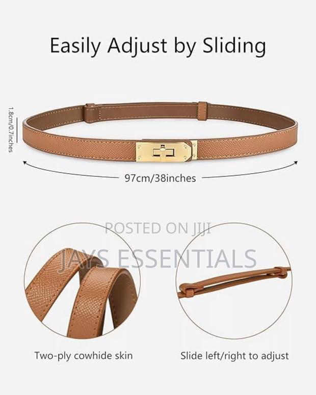 Versatile, Timeless-Hermes Quality Slim Belts - thumbnail 3