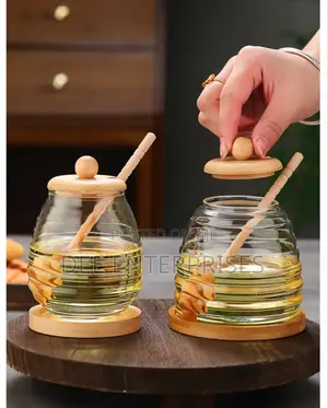 Multi-Purpose Glass Honey Storage Jars