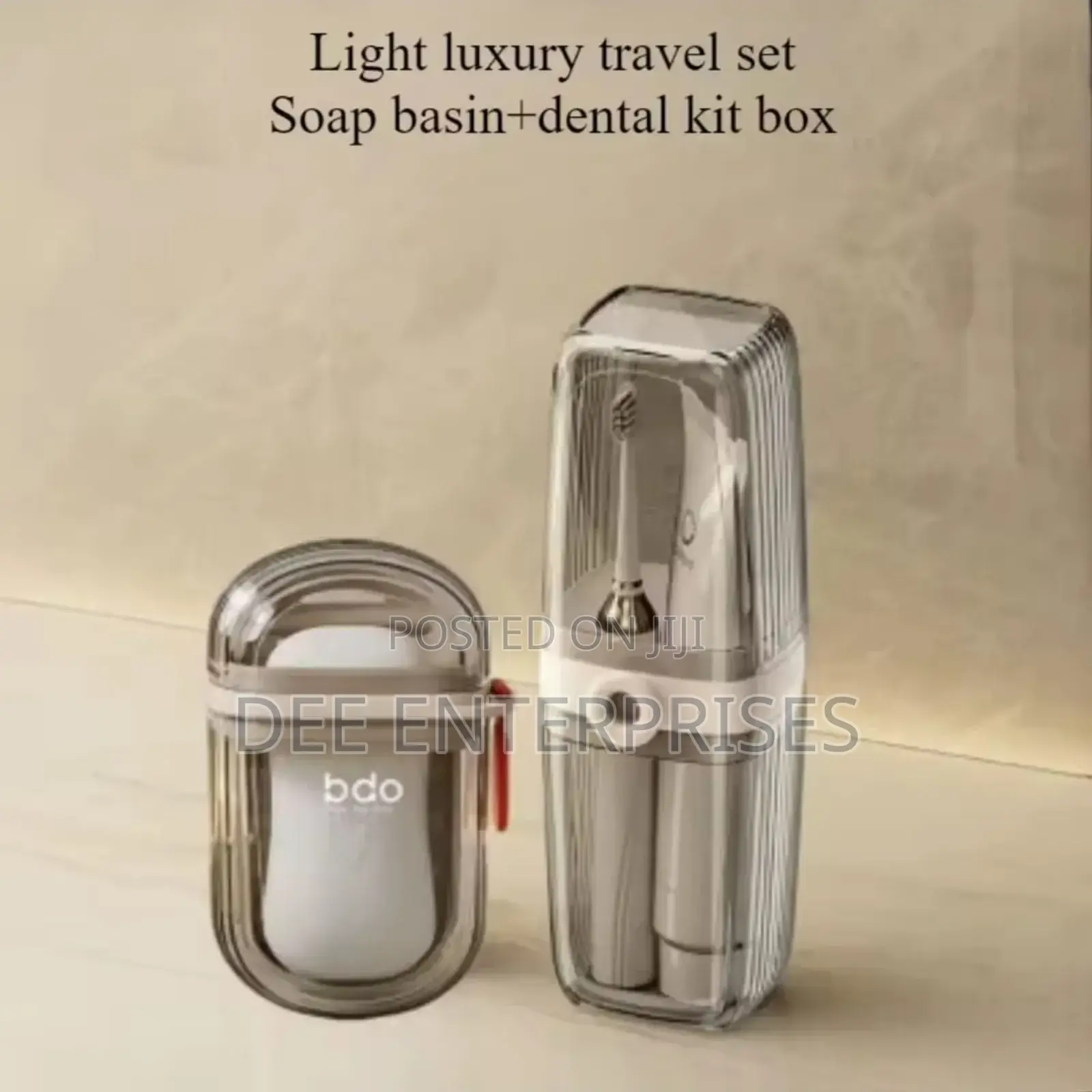 Portable Travel Soap Box and Toothbrush Holder Set