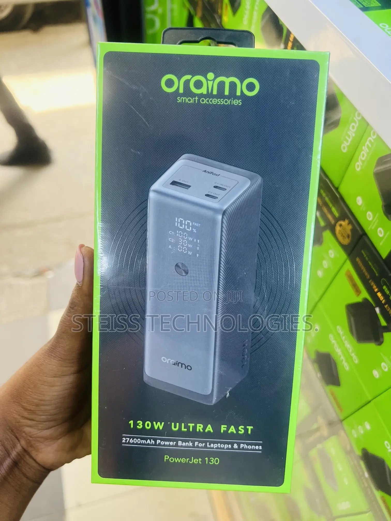 Oraimo Powerjet Laptop and Phone Powerbanks