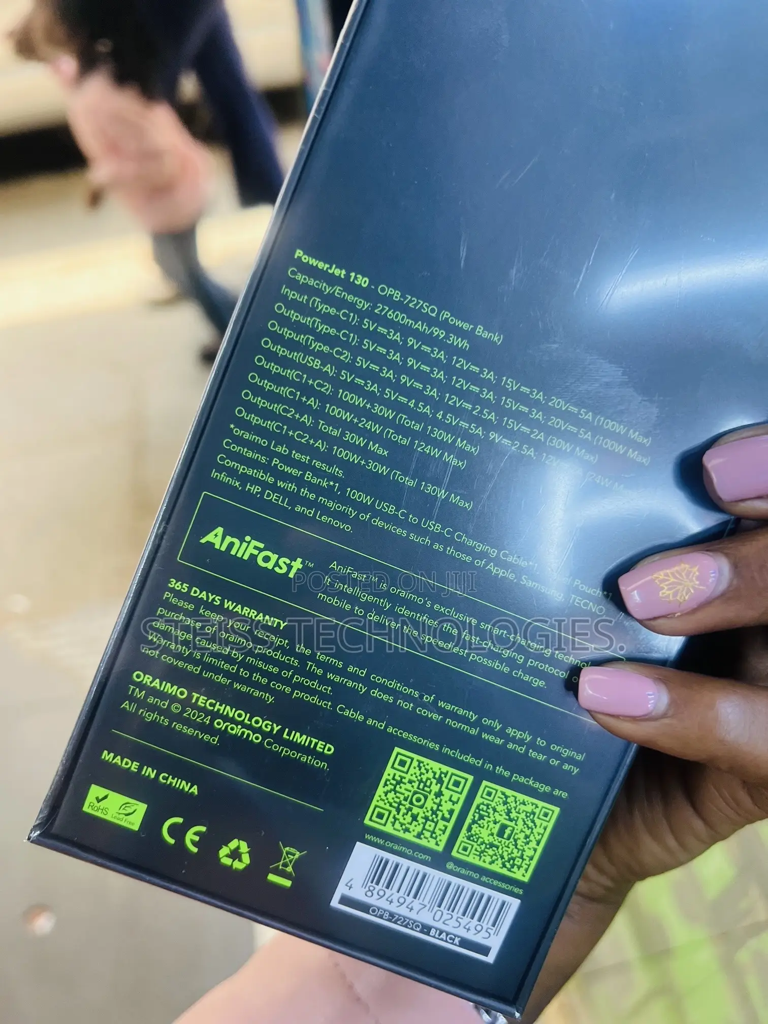 Oraimo Powerjet Laptop and Phone Powerbanks